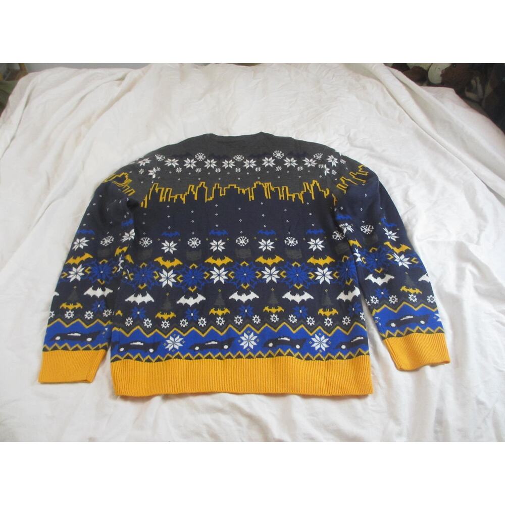 Batman Ugly Christmas Sweater for Men and Women Acrylic XL - Picture 2 of 5